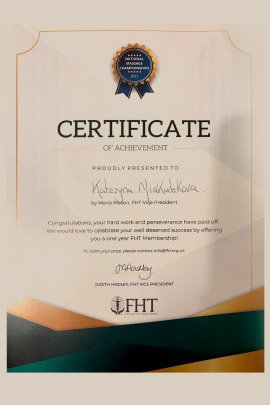Kamahealing Massage techniques certificate