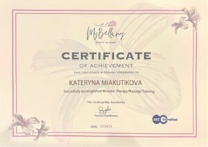 Kamahealing Massage techniques certificate